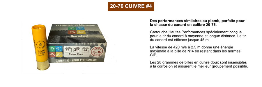 Site cuivre 20x76 28g 4