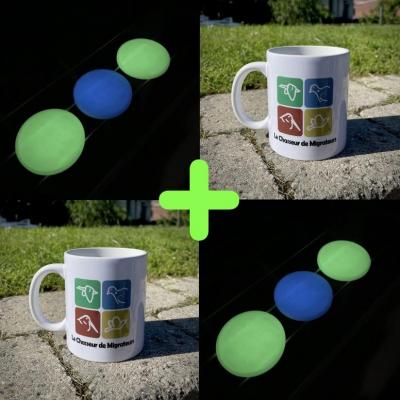 Combo Soucoupe phospho + Mug